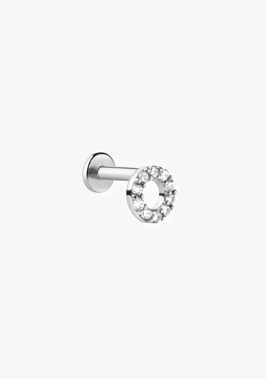 Ear Piercing Circle Silver