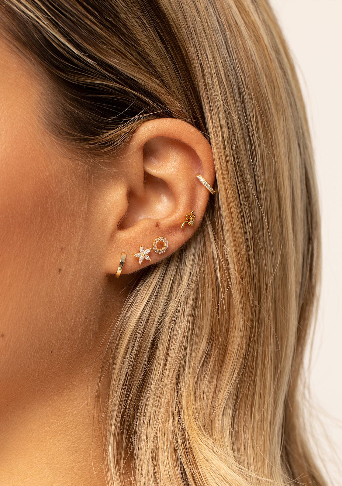 Ear Piercing Flore Gold