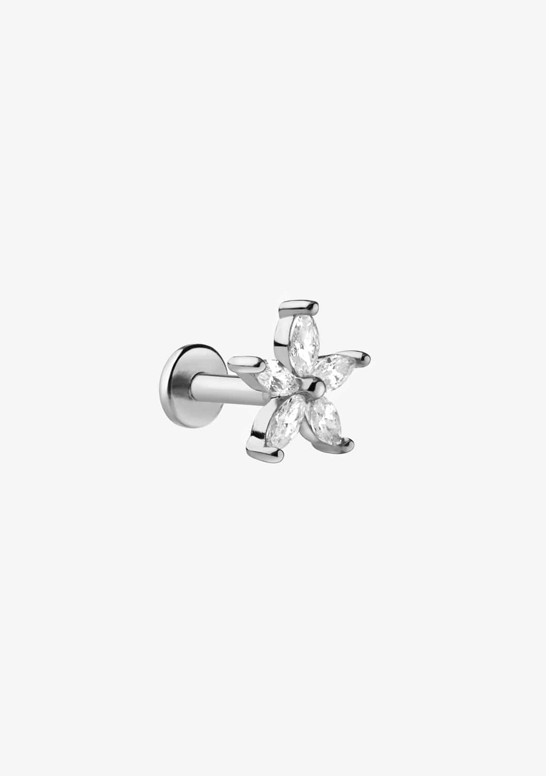 Ear Piercing Flore Silver