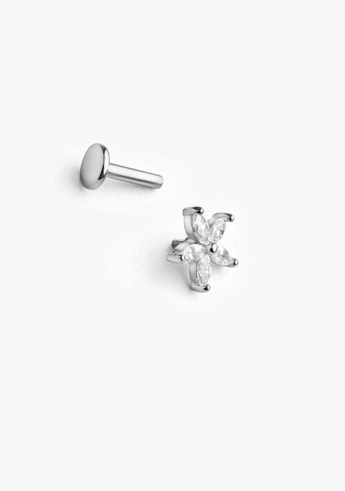 Ear Piercing Flore Silver