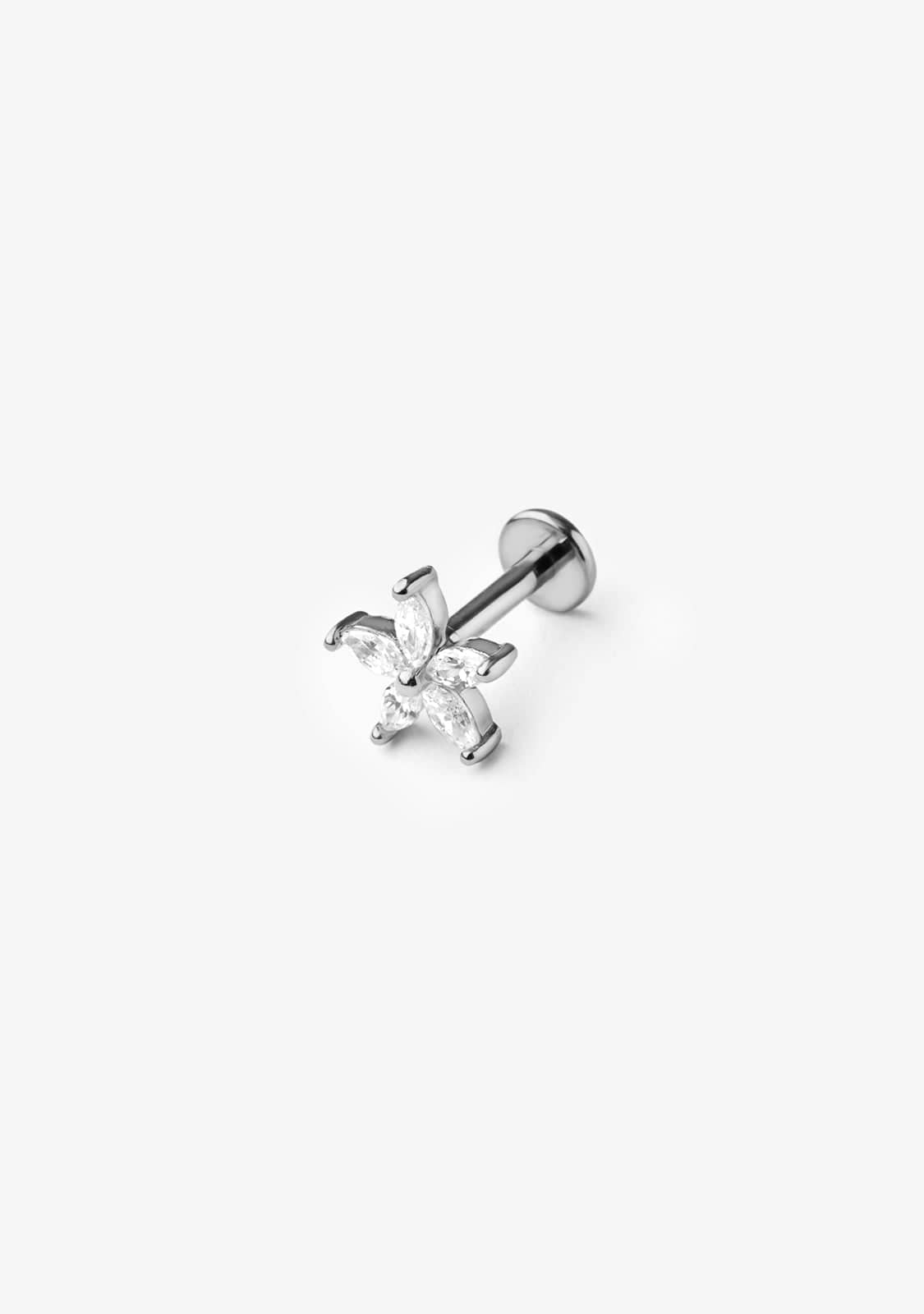 Ear Piercing Flore Silver