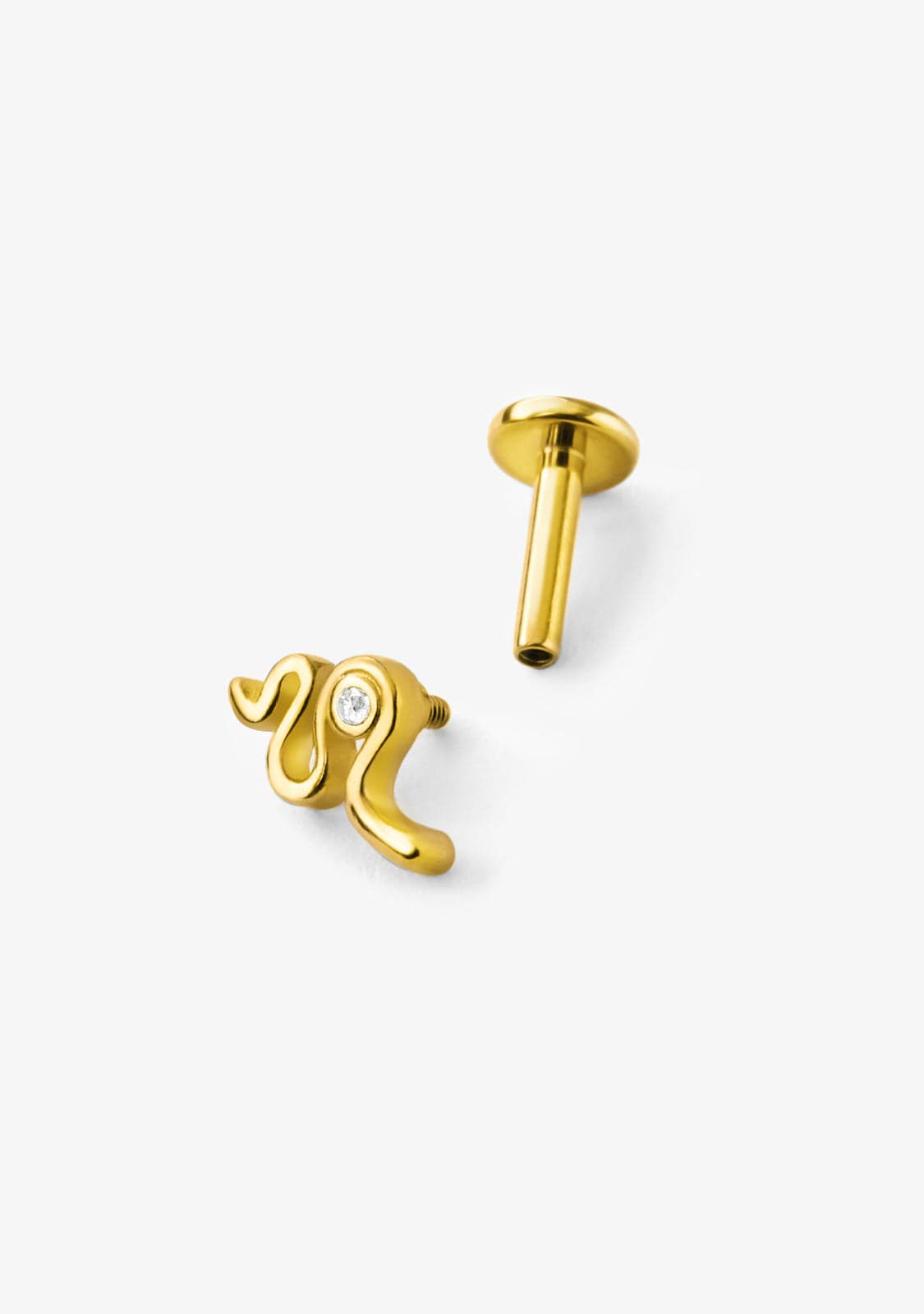 Ear Piercing Snake Gold