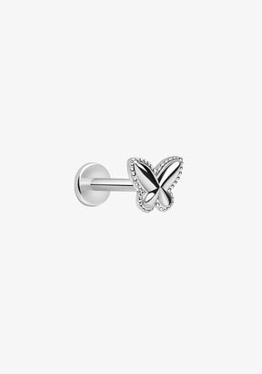 Ohrpiercing Schmetterling Silber