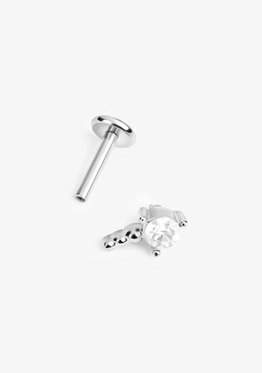 Ohrpiercing Mela Silber
