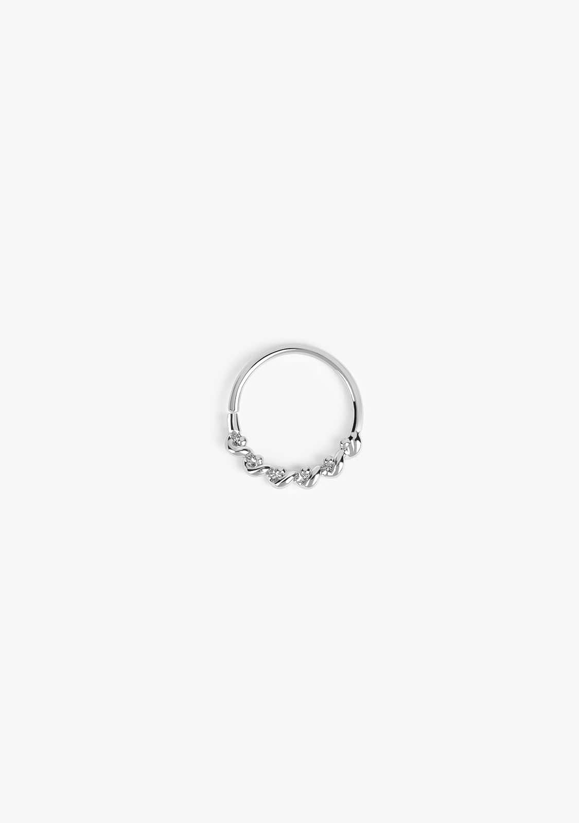 Ohrring Piercing Fez Silber