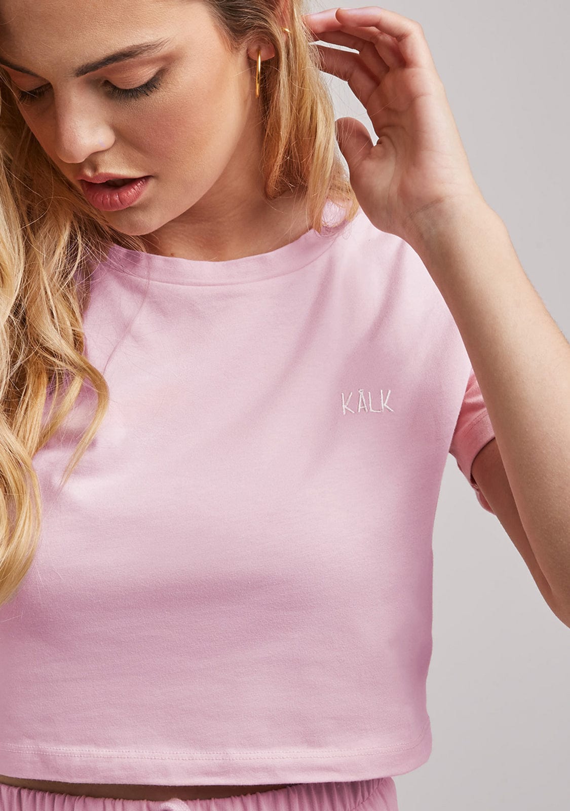 Crop T-Shirt Pink Kalk