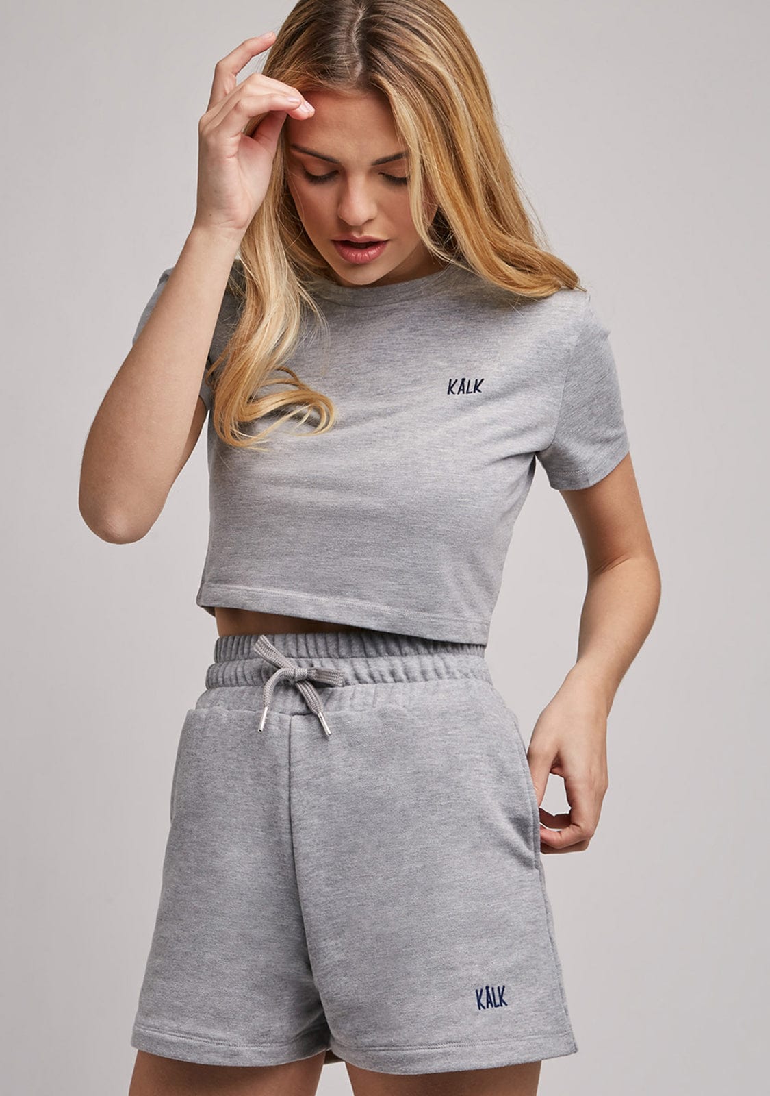 Crop T-Shirt Grey Kalk