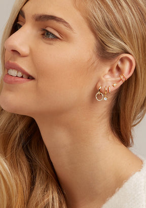 Brincos Alleanza Gold Hoop