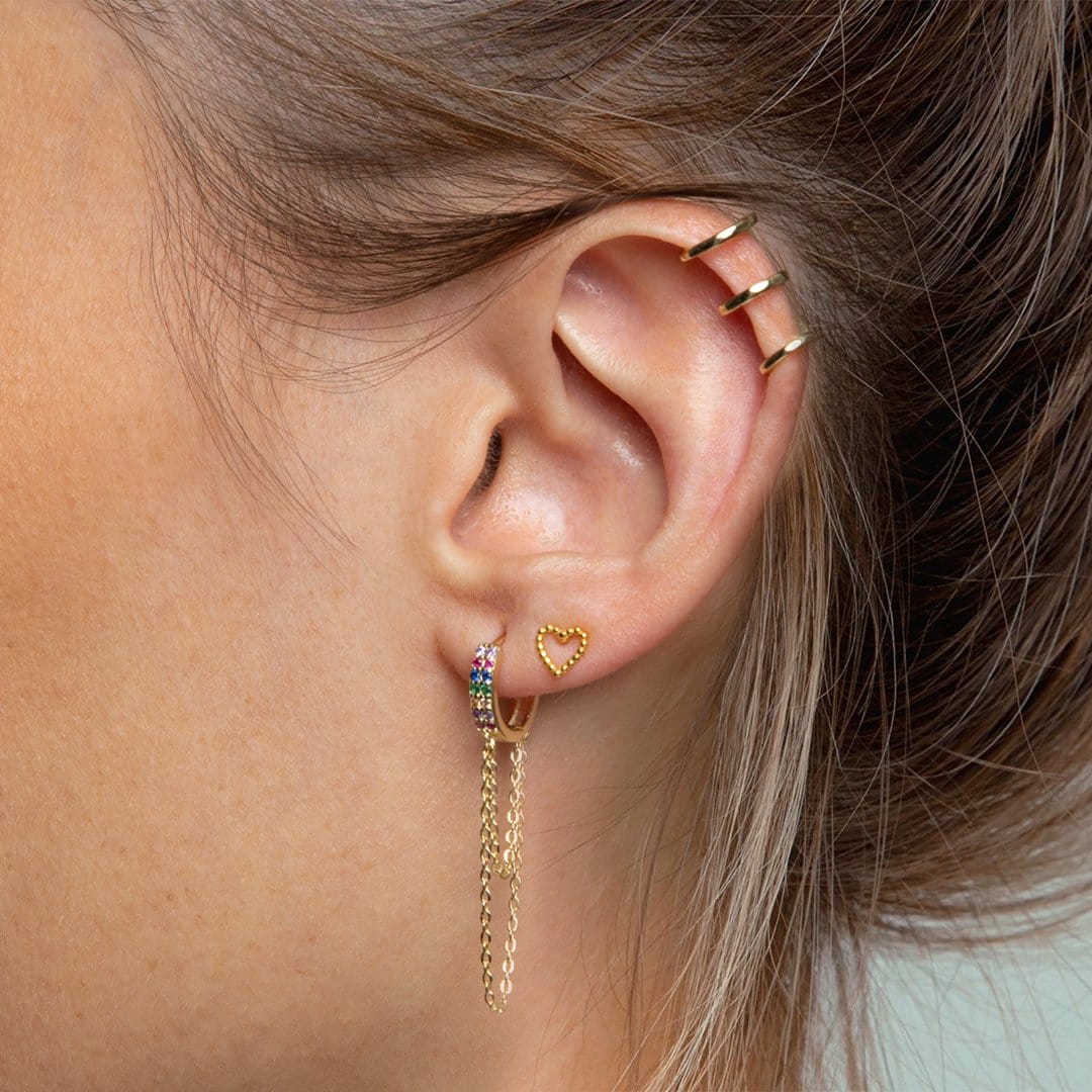 Ear Cuff Triple Oro