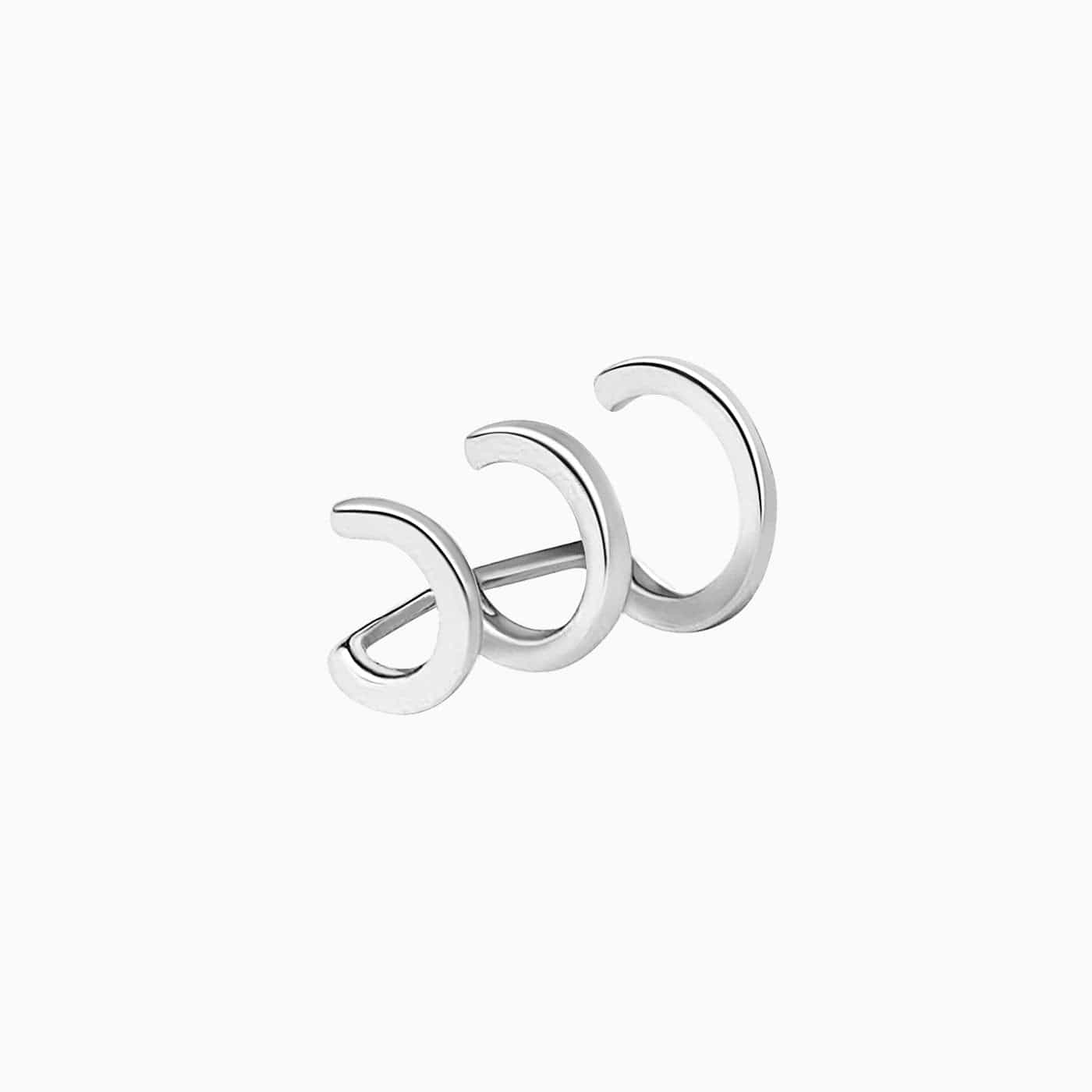 Ear Cuff Triple Silber