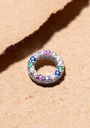 Rainbow Piercing Silver