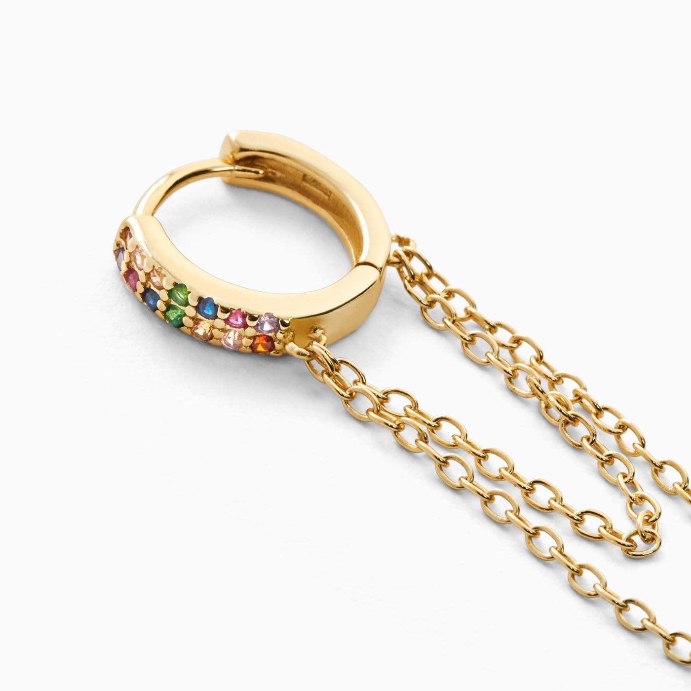 Multicolor Muse Hoop Piercing Gold