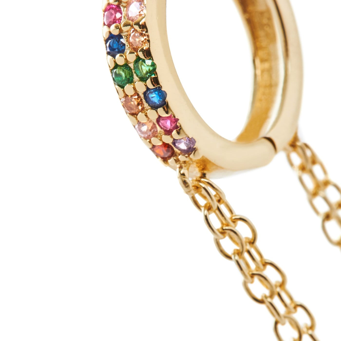 Multicolor Muse Hoop Piercing Gold