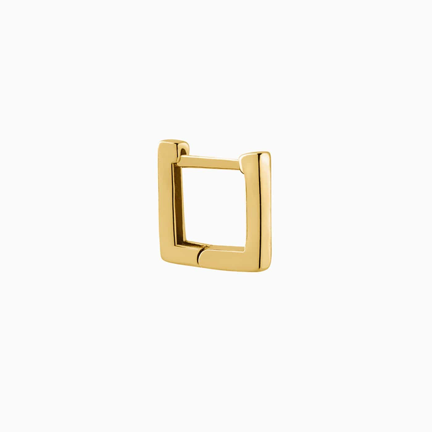 Quadratischer Piercing Gold