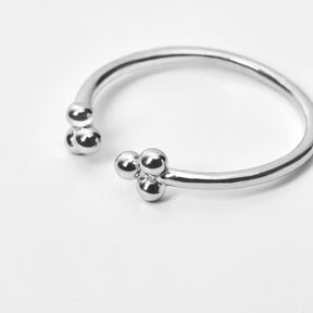 Cluster Ring Silber