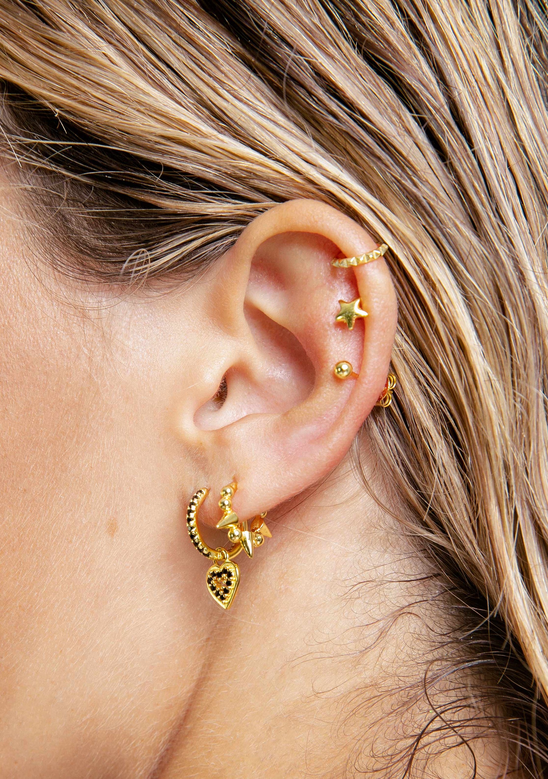 Punk Hoop Piercing Gold