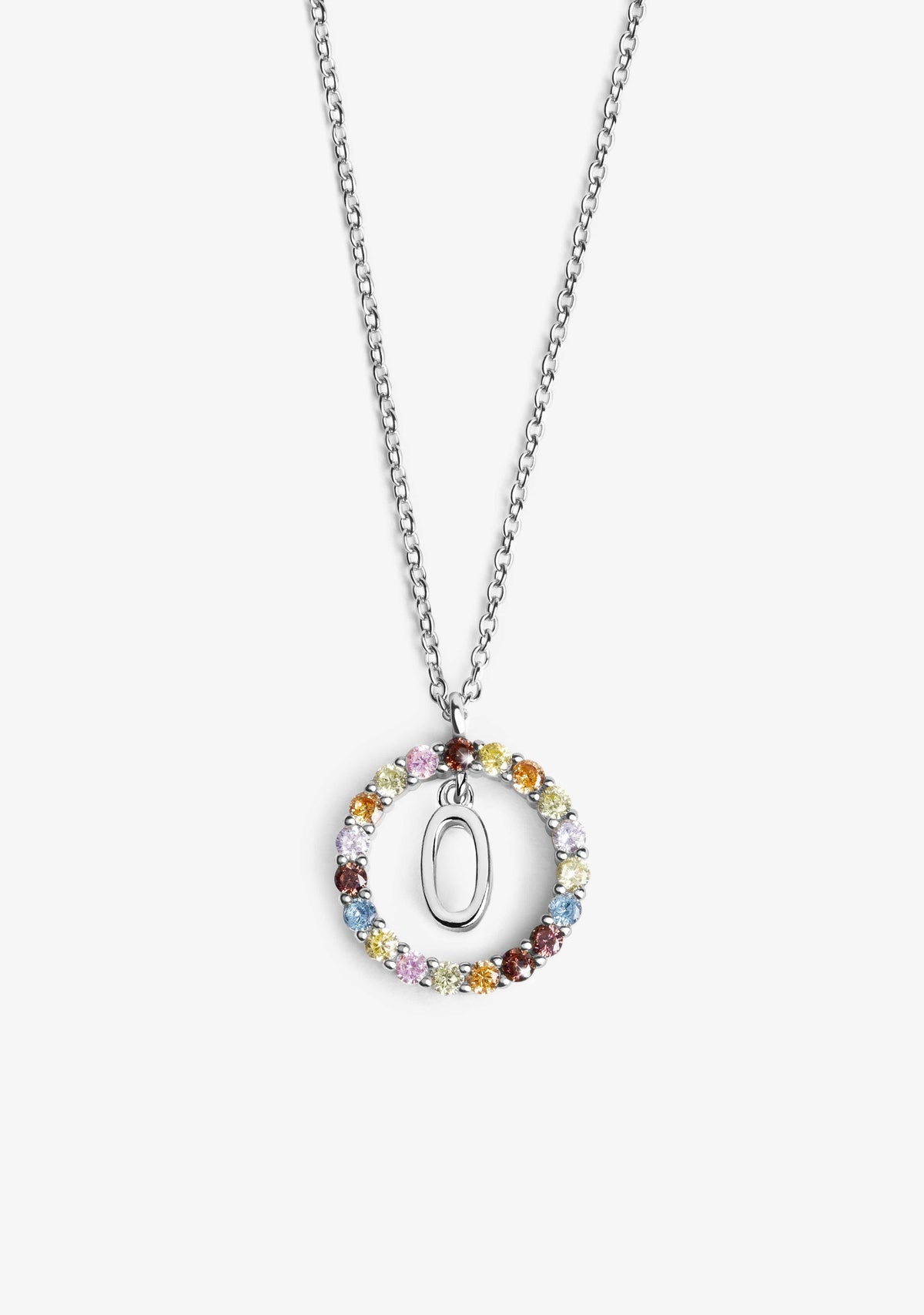 Necklace Iniziale Letter O Silver