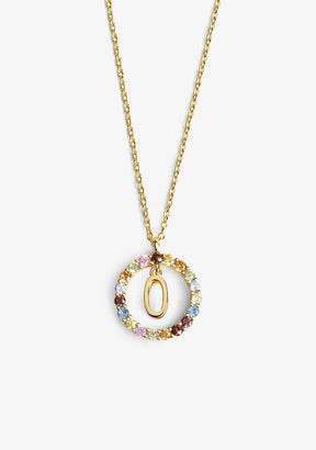 Necklace Iniziale Letter O Gold