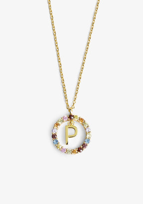 Necklace Iniziale Letter P Gold