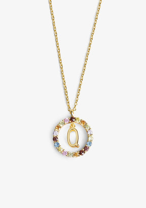 Necklace Iniziale Letter Q Gold