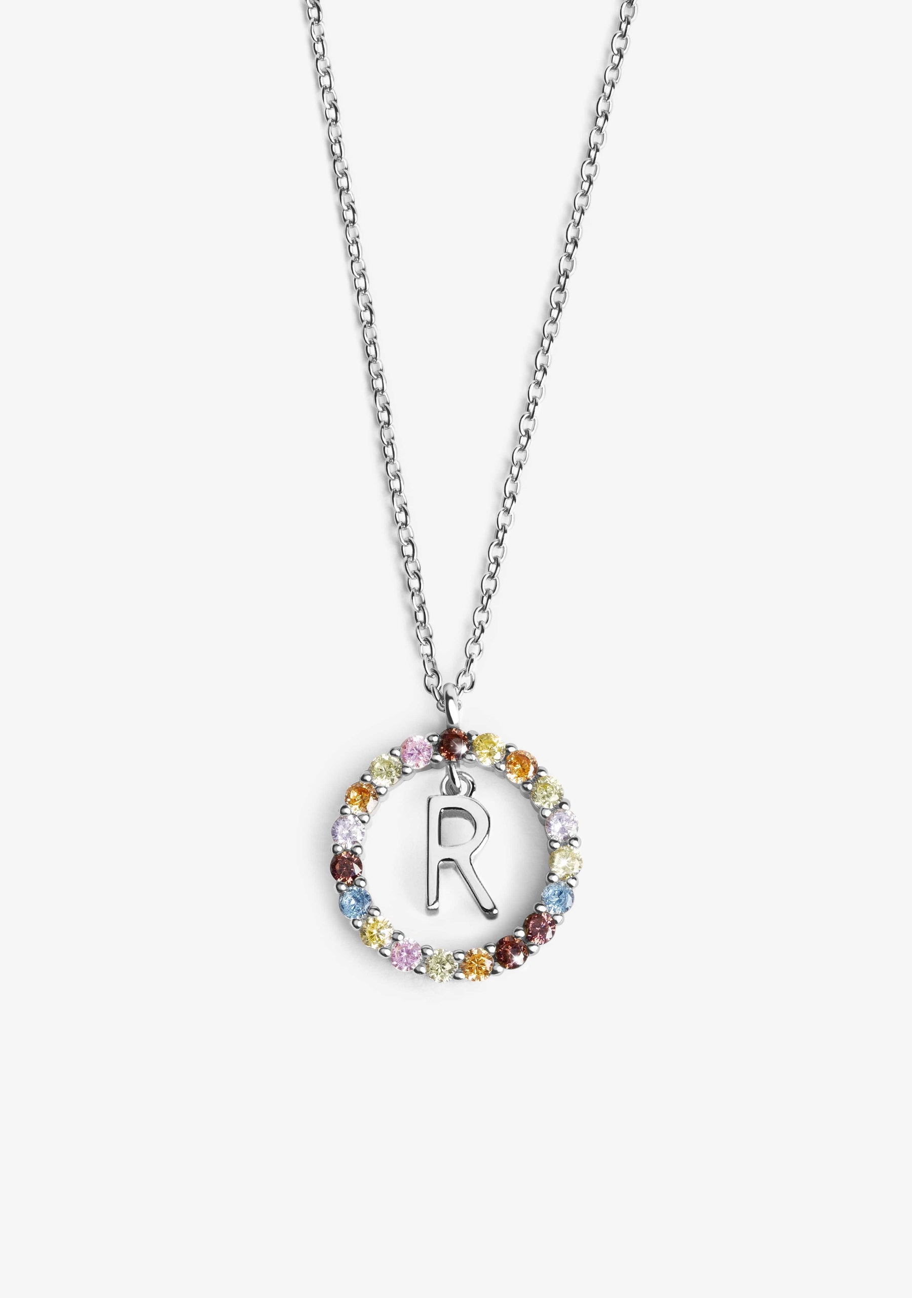Necklace Iniziale Letter R Silver