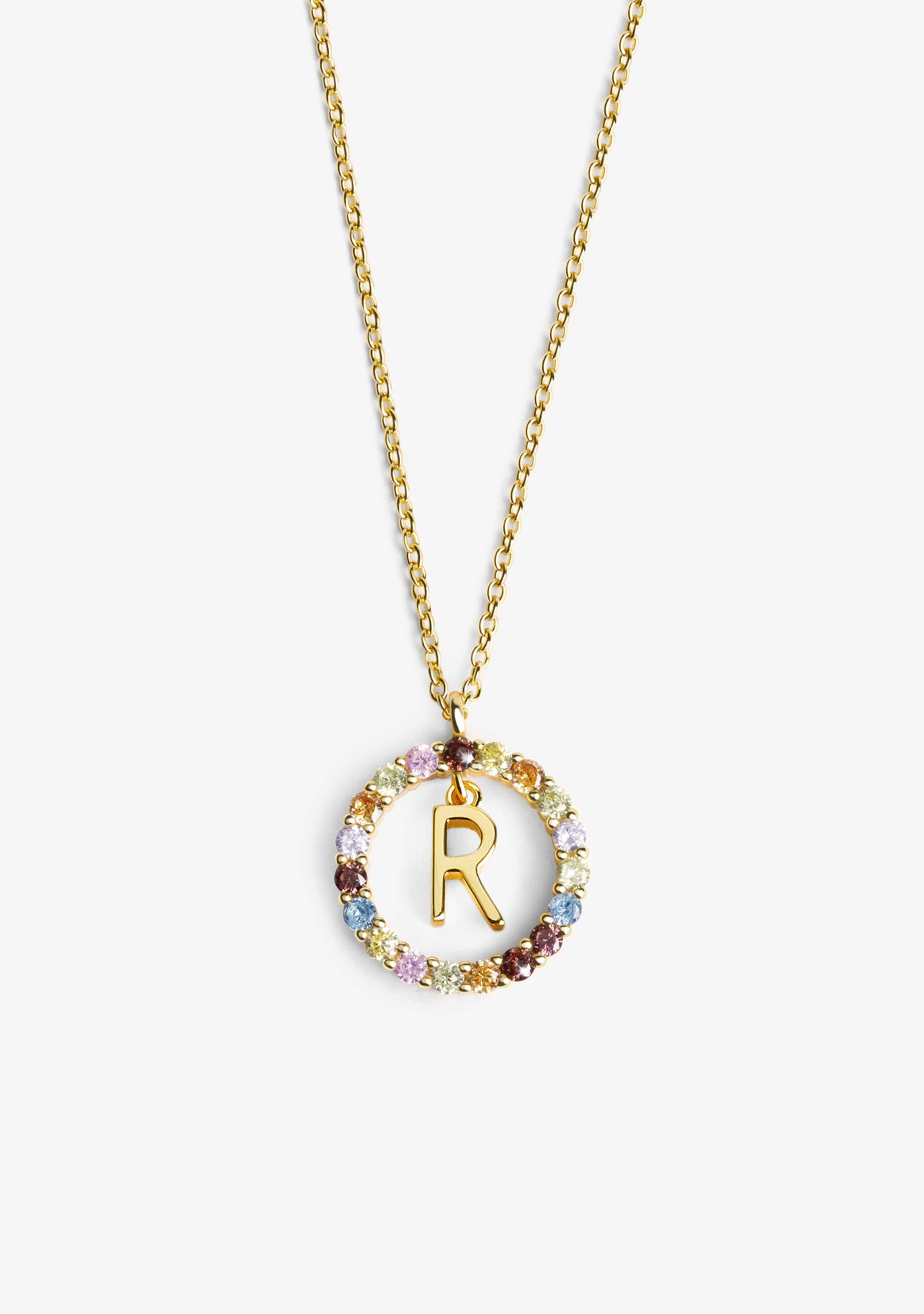 Necklace Iniziale Letter R Gold