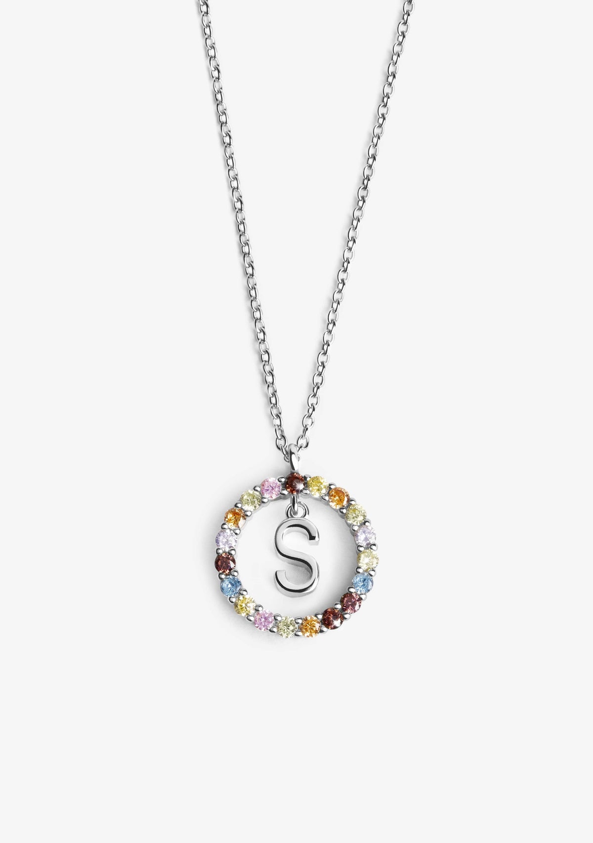 Necklace Iniziale Letter S Silver