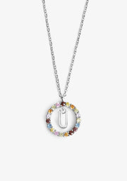 Necklace Iniziale Letter U Silver