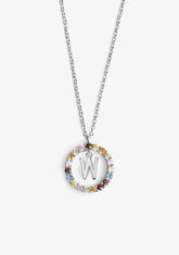 Necklace Iniziale Letter W Silver