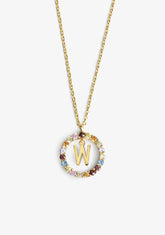 Necklace Iniziale Letter W Gold