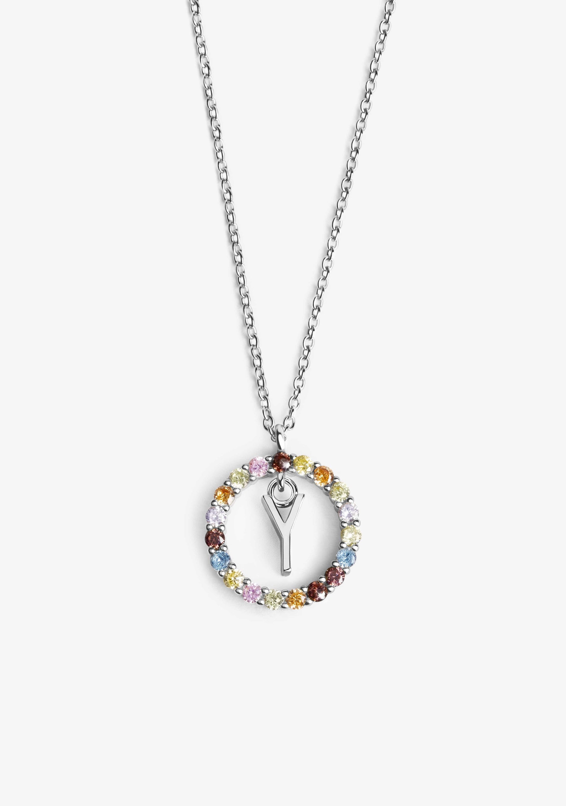Necklace Iniziale Letter Y Silver